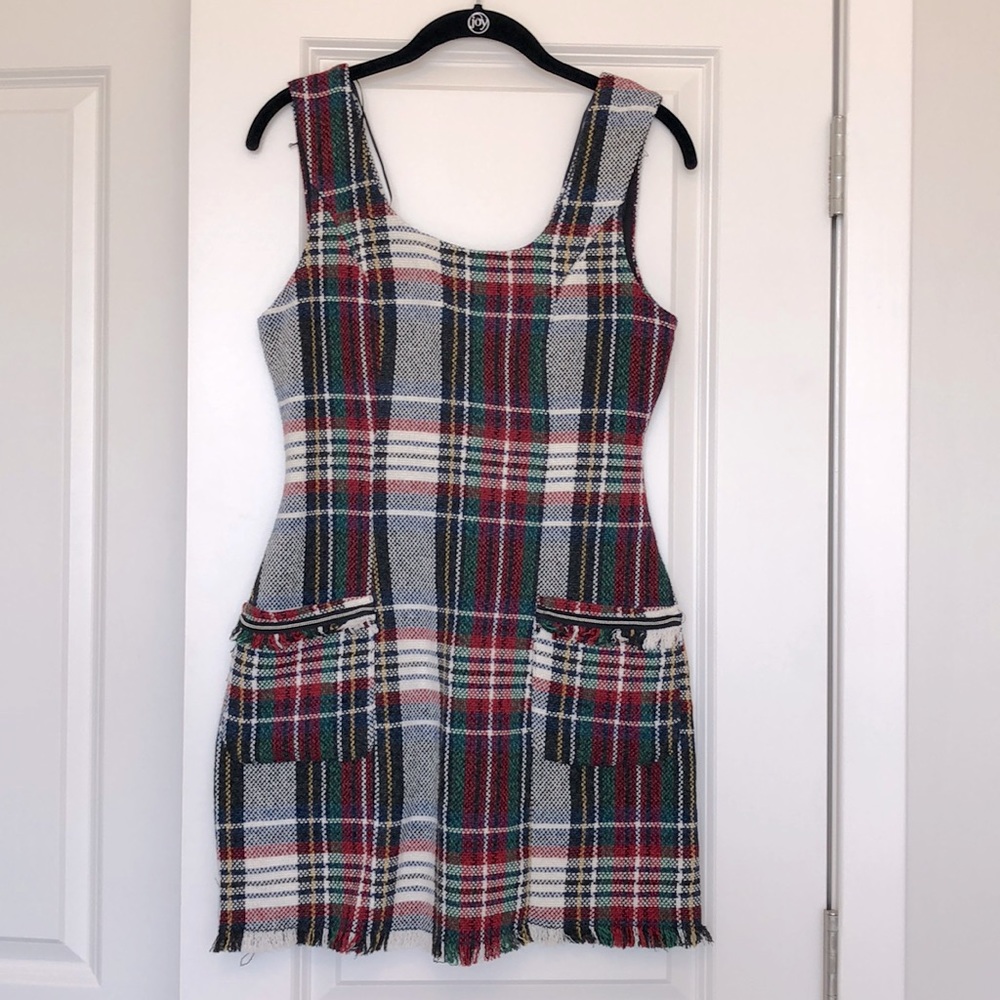 Plaid Tweed Zara Mini Dress